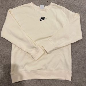 Creme womens Nike crewneck